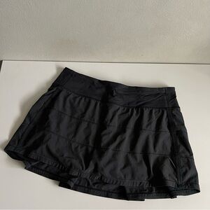 Lululemon Athletica Women's Black Skirt Tennis Workout Skort Lined 6